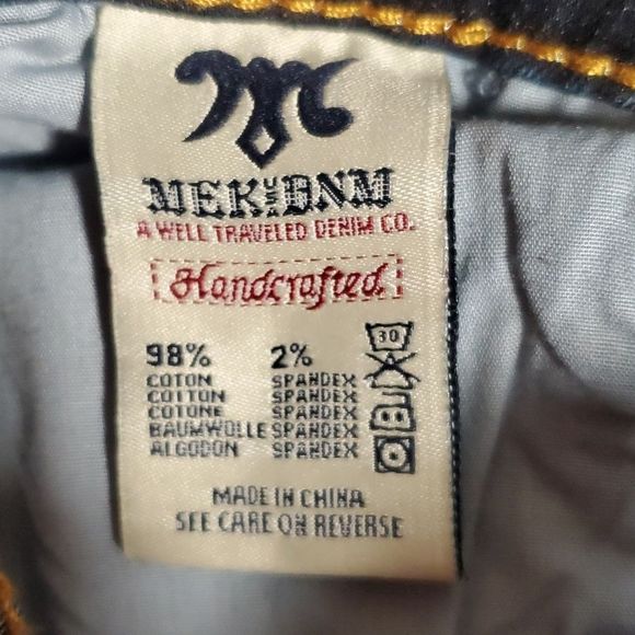 MEK‎ DNM Denim Kazan Legging Jegging Dark Wash 27/32 - Picture 6 of 8